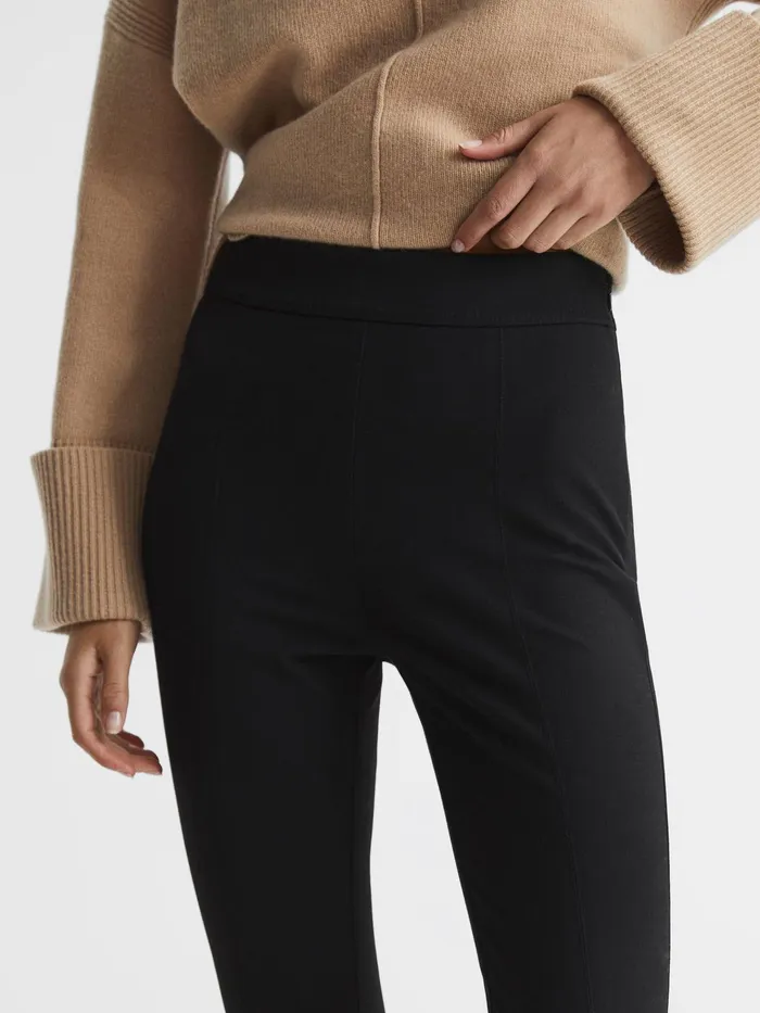 Reiss Trousers Jayne Split Front Skinny Trousers Black 8211 Women