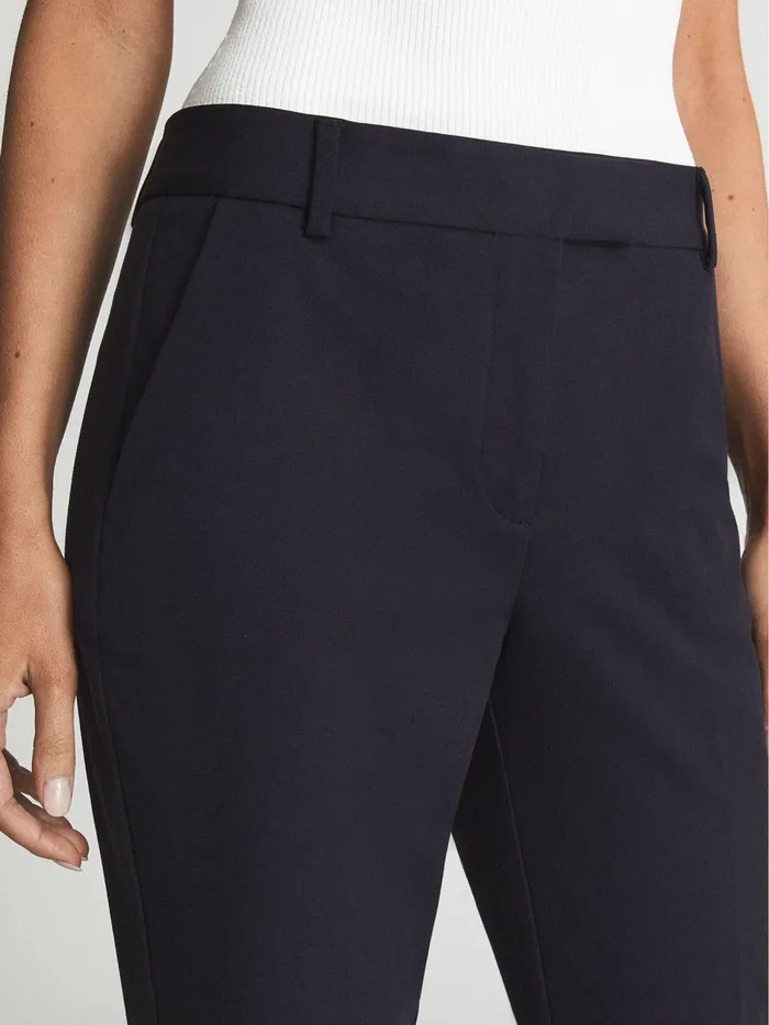 Reiss Trousers Joanne Slim Fit Tailored Trousers Navy 8211 Women