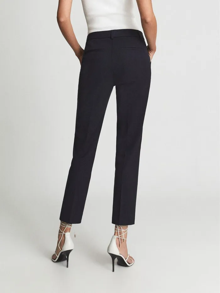 Reiss Trousers Joanne Slim Fit Tailored Trousers Navy 8211 Women