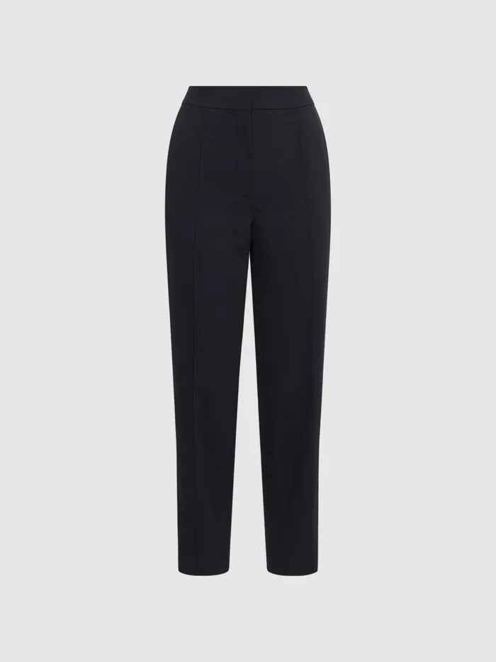 Reiss Trousers Theo Taper Tapered Fit Side Stripe Trousers Black 8211 Women