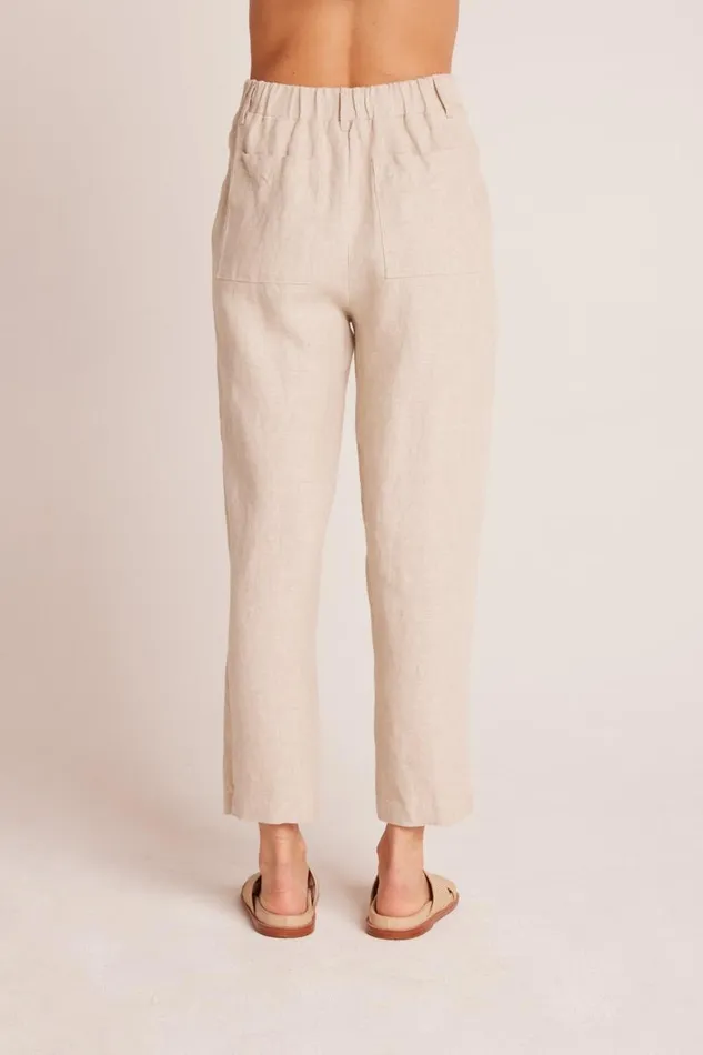 Relaxed Pleat Front Trouser 8211 Linen Sand Women Bella Dahl Pants