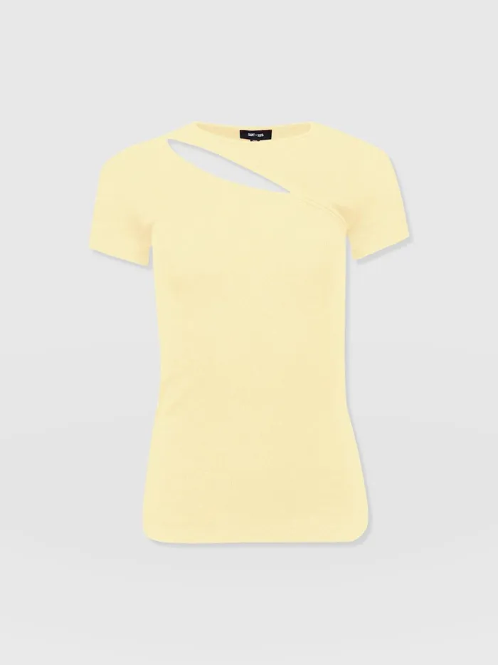 Reveal Tee 8211 Yellow Yellow Women Saint And Sofia TShirts and Tanks