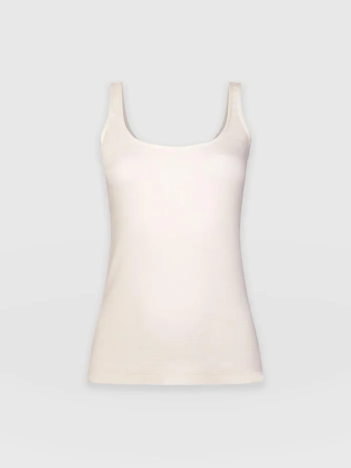 Rib Cami 8211 Cream Cream Women Saint And Sofia TShirts and Tanks