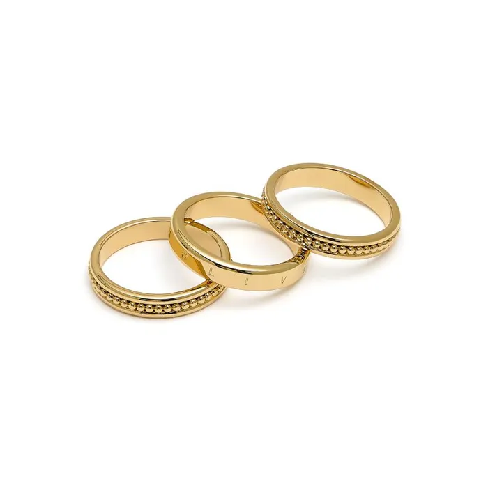 Rings Women Olivia Burton Ever Stacked Gold Plated Rings L