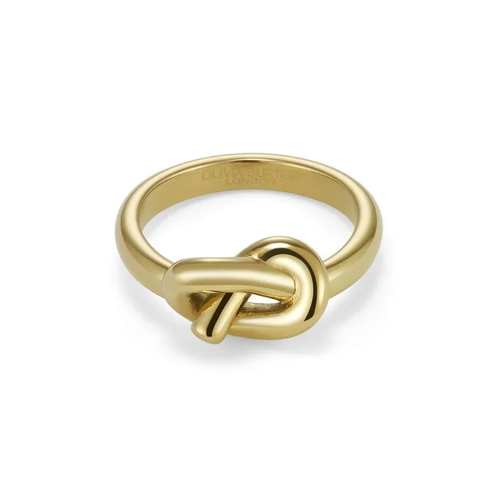Rings Women Olivia Burton Lovers Knot Gold Plated Ring S