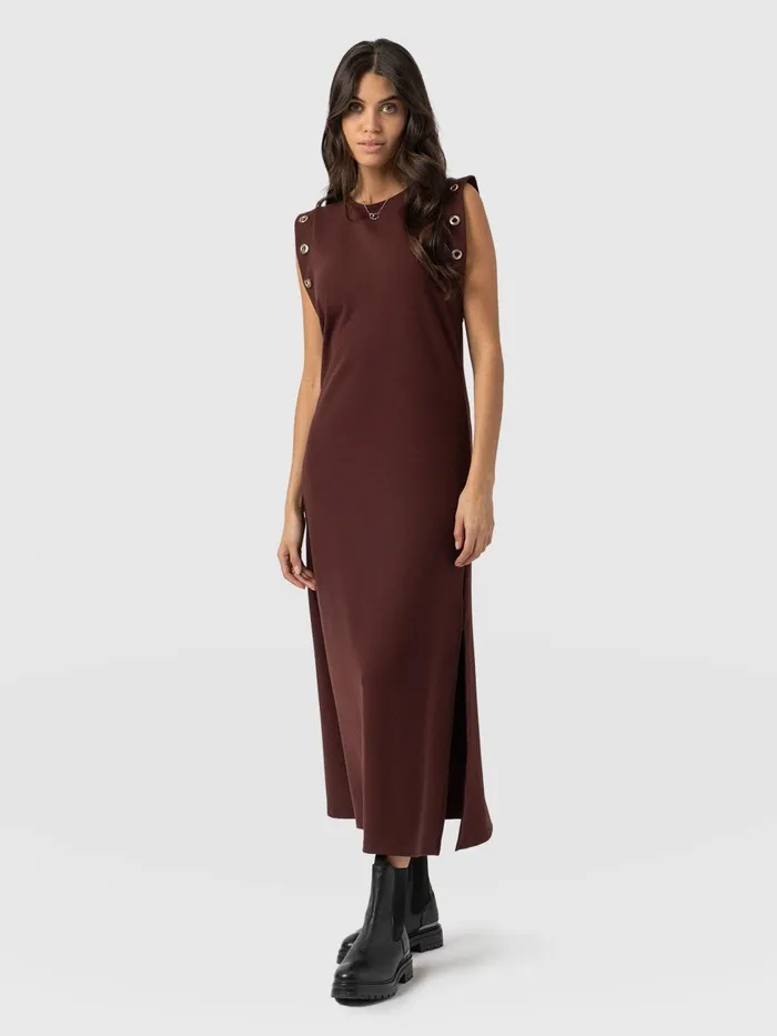 Rowan Dress 8211 Maroon Maroon Women Saint And Sofia Dresses