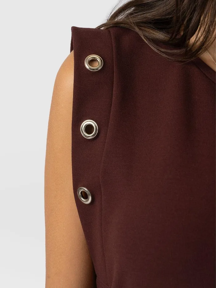 Rowan Dress 8211 Maroon Maroon Women Saint And Sofia Dresses