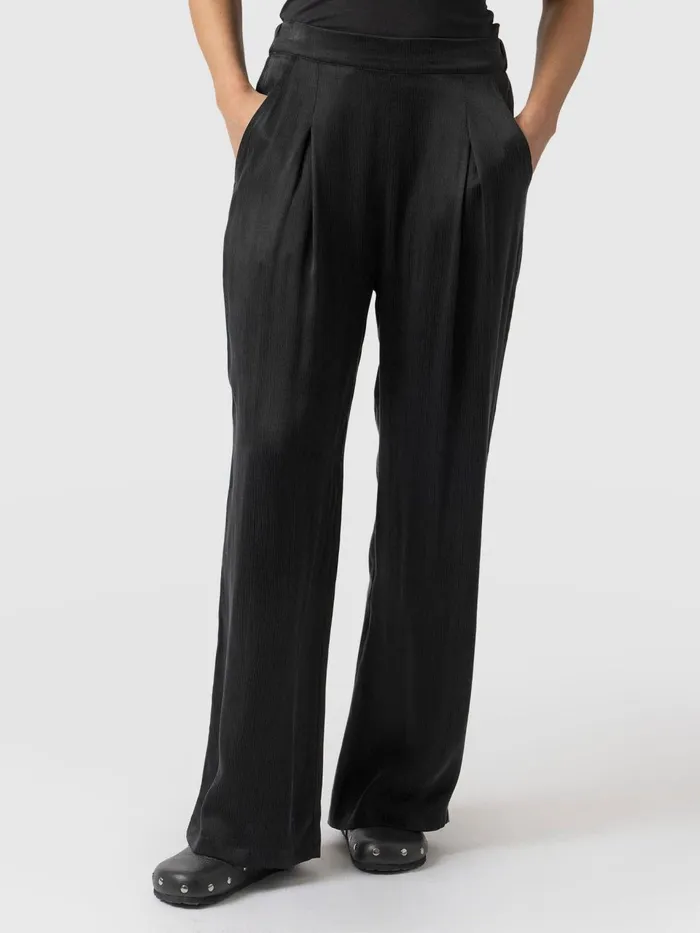 Rowan Wide Leg Pant 8211 Black Black Women Saint And Sofia Pants