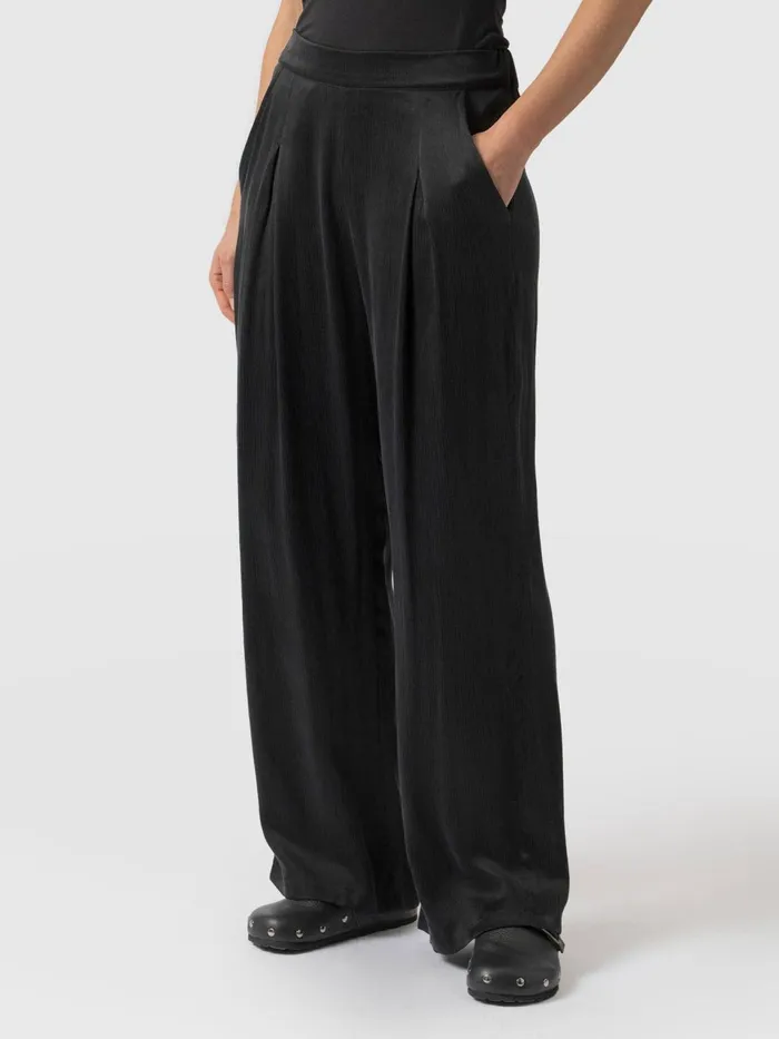 Rowan Wide Leg Pant 8211 Black Black Women Saint And Sofia Pants