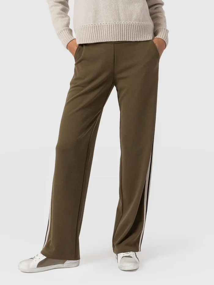 Runway Pant 8211 Khaki 8211 Cream Stripe Cream Stripe Women Saint And Sofia Pants