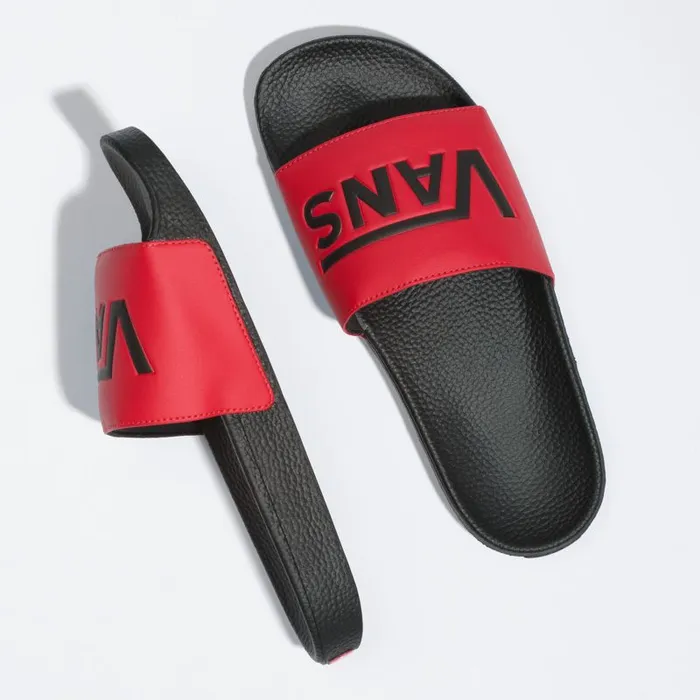 Sandals MenWomen Vans SlideOn Redblack Sandals MenWomen Vans SlideOn Redblack