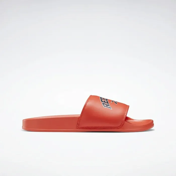 Sandals MensWomens Reebok Classic Slide Orange Vector Navy White