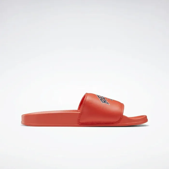 Sandals MensWomens Reebok Classic Slide Orange Vector Navy White
