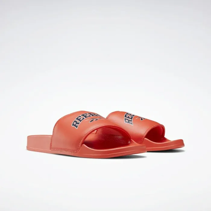 Sandals MensWomens Reebok Classic Slide Orange Vector Navy White