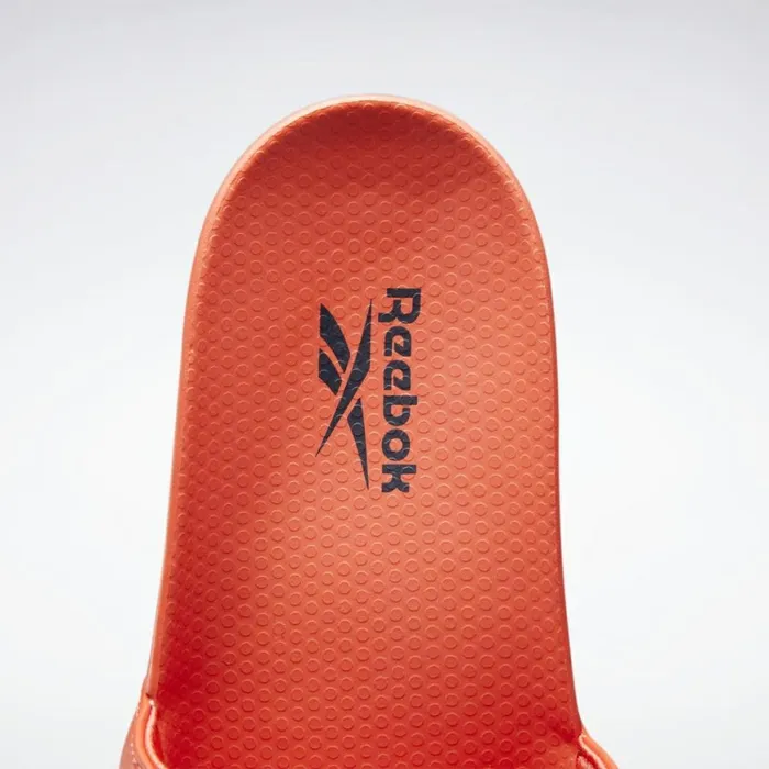 Sandals MensWomens Reebok Classic Slide Orange Vector Navy White