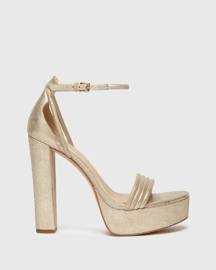 Sandals Women PAIGE Cat Platform Sandal 8211 Light Gold
