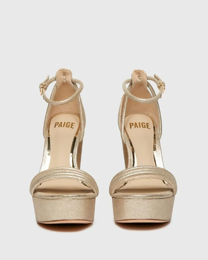 Sandals Women PAIGE Cat Platform Sandal 8211 Light Gold Sandals Women PAIGE Cat Platform Sandal 8211 Light Gold