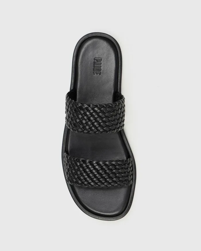 Sandals Women PAIGE Dakota Sandal 8211 Black Leather Sandals Women PAIGE Dakota Sandal 8211 Black Leather