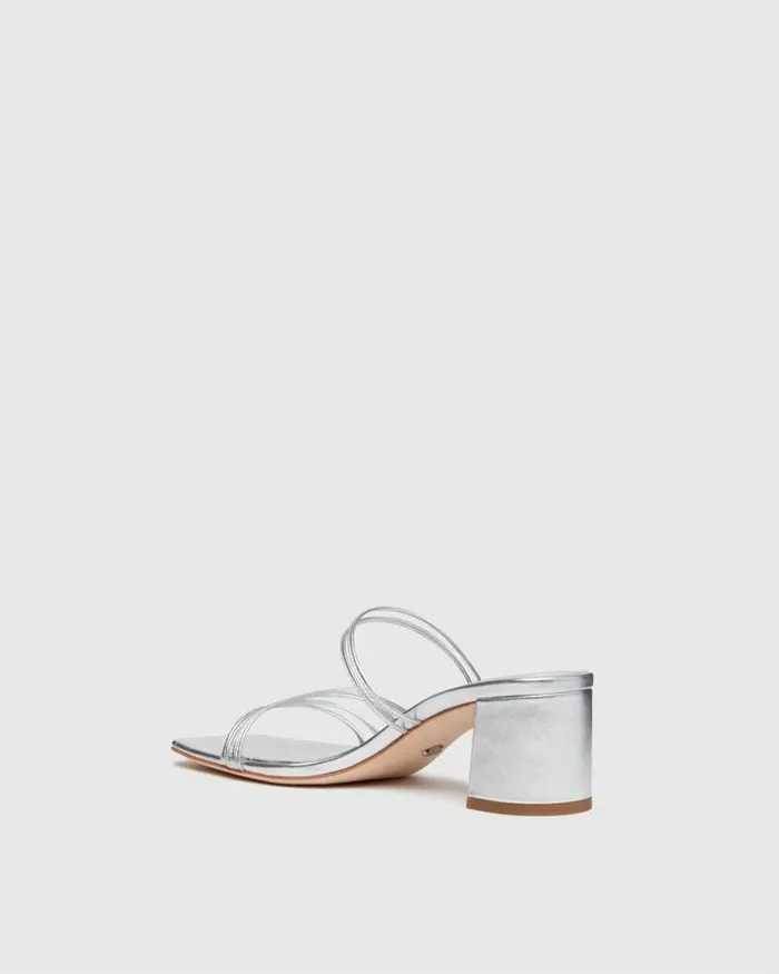 Sandals Women PAIGE Esme Sandal 8211 Silver Leather Sandals Women PAIGE Esme Sandal 8211 Silver Leather