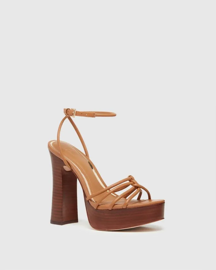 Sandals Women PAIGE Haley Sandal 8211 Cognac Leather Sandals Women PAIGE Haley Sandal 8211 Cognac Leather
