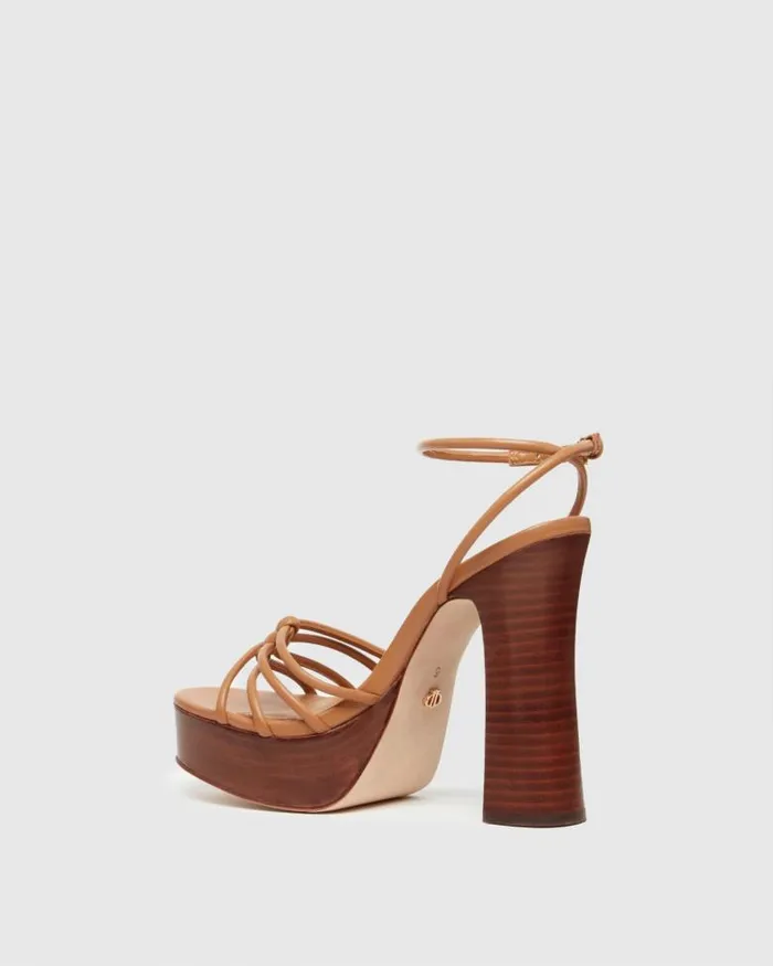 Sandals Women PAIGE Haley Sandal 8211 Cognac Leather Sandals Women PAIGE Haley Sandal 8211 Cognac Leather