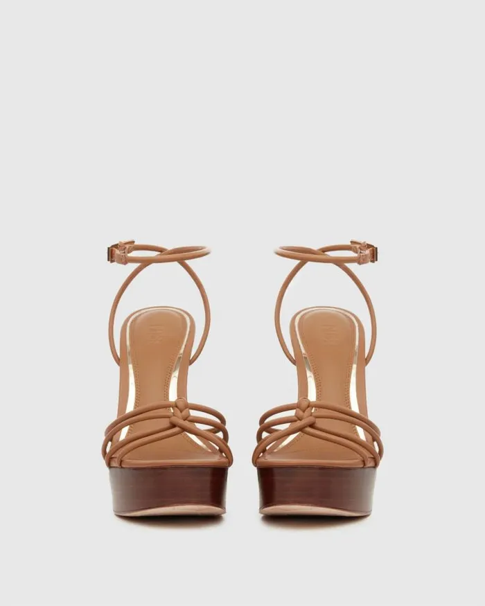 Sandals Women PAIGE Haley Sandal 8211 Cognac Leather Sandals Women PAIGE Haley Sandal 8211 Cognac Leather