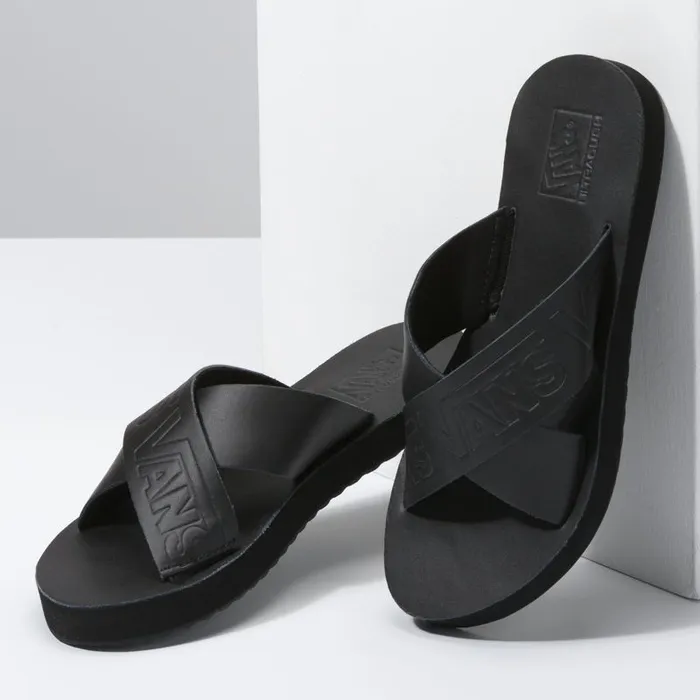 Sandals Women Vans Cross Strap Blackblack Sandals Women Vans Cross Strap Blackblack