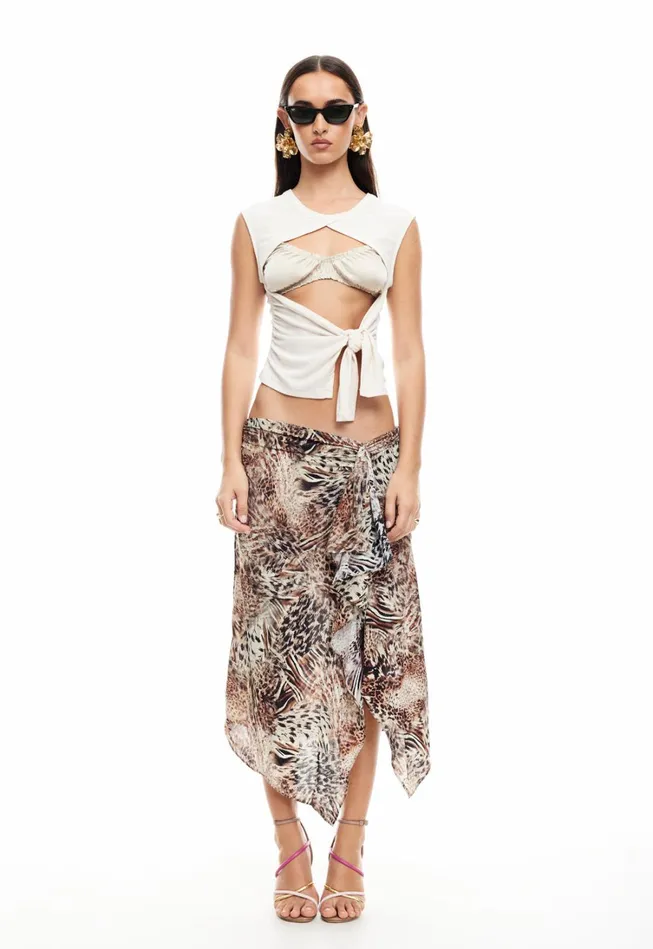 Sets and Coords Women Lioness Fashion BANKS MIDI SKIRT Chocolate Animal Sets and Coords Women Lioness Fashion BANKS MIDI SKIRT Chocolate Animal