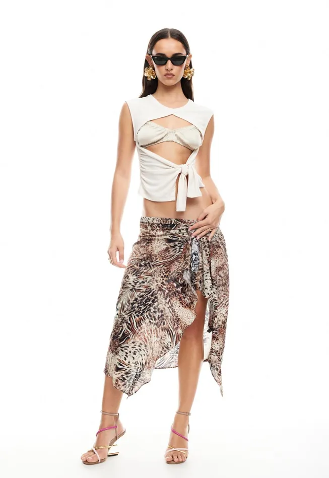 Sets and Coords Women Lioness Fashion BANKS MIDI SKIRT Chocolate Animal Sets and Coords Women Lioness Fashion BANKS MIDI SKIRT Chocolate Animal