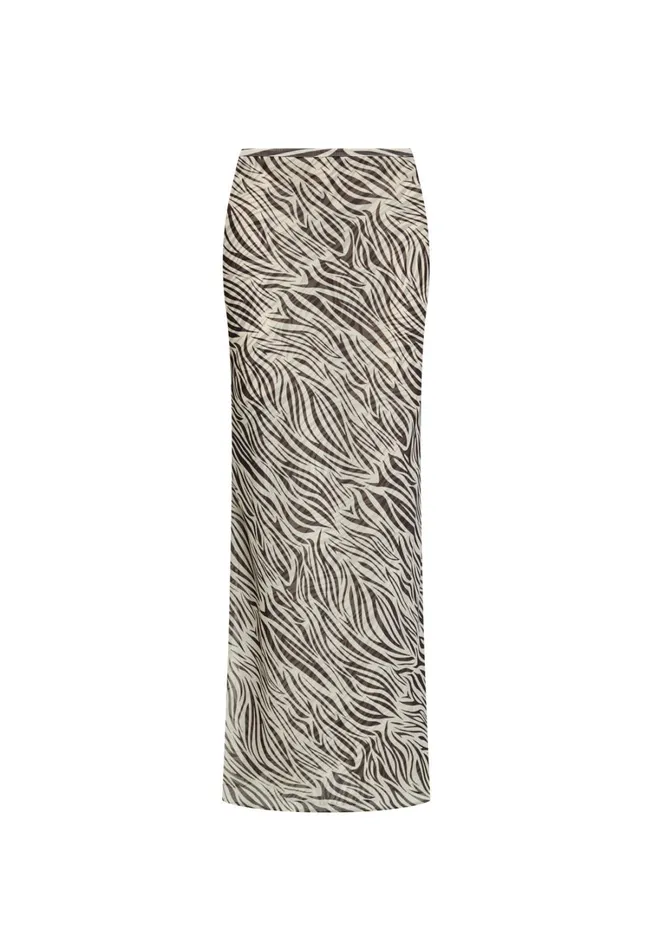 Sets and Coords Women Lioness Fashion ENDLESS MAXI SKIRT Zebra