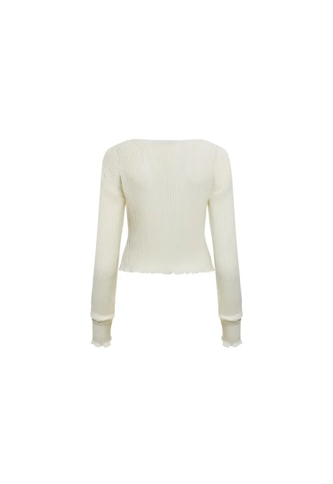 Sets and Coords Women Lioness Fashion FORD LONG SLEEVE TOP Ivory Sets and Coords Women Lioness Fashion FORD LONG SLEEVE TOP Ivory