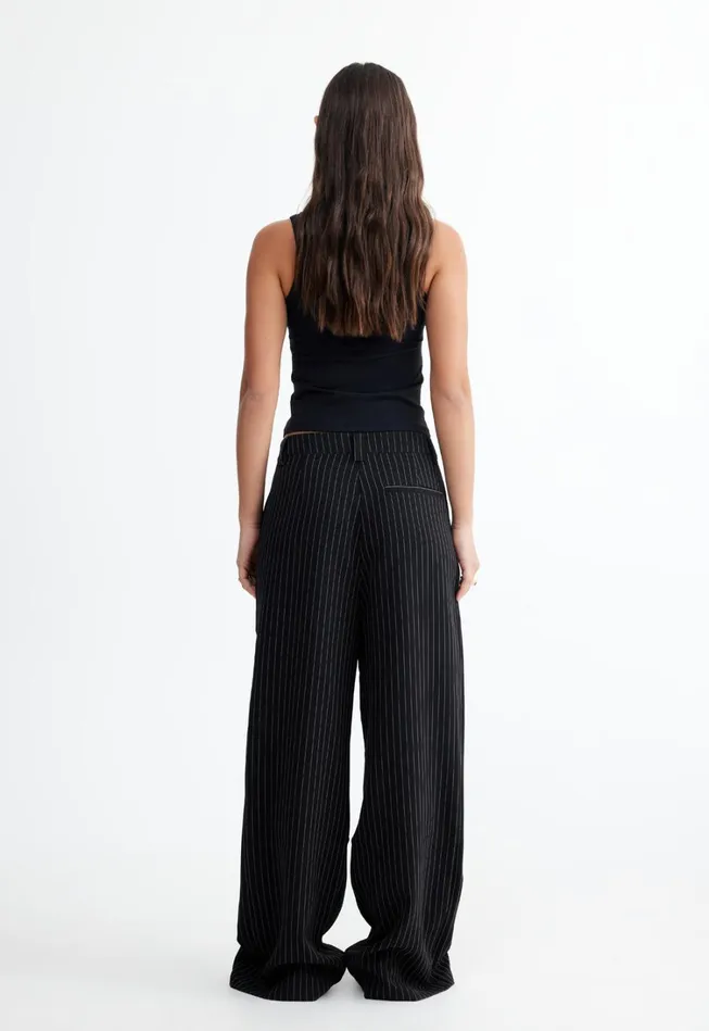 Sets and Coords Women Lioness Fashion LEO PANT Onyx Pinstripe