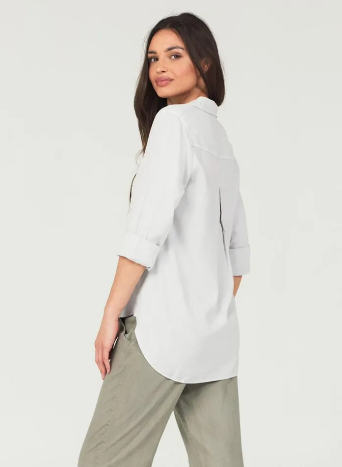Shirt Tail Button Down 8211 Foggy Sky Women Bella Dahl Long Sleeve Shirt Tail Button Down 8211 Foggy Sky Women Bella Dahl Long Sleeve