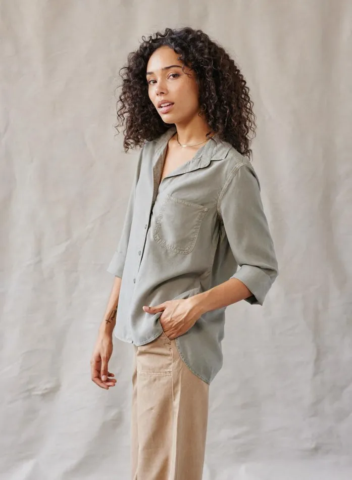 Shirt Tail Button Down 8211 Soft Army Women Bella Dahl Long Sleeve Shirt Tail Button Down 8211 Soft Army Women Bella Dahl Long Sleeve