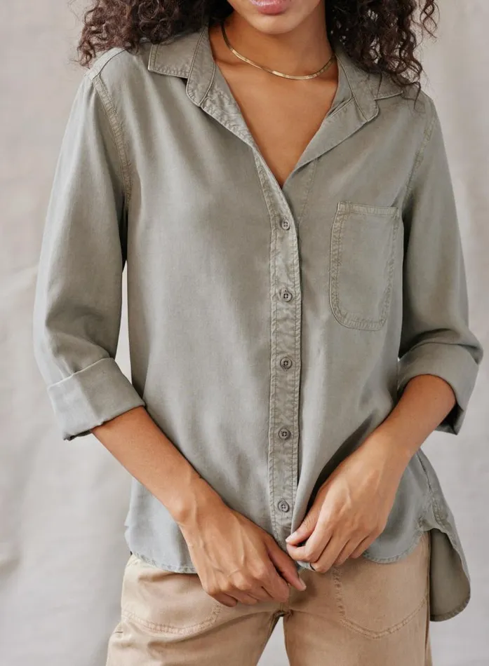 Shirt Tail Button Down 8211 Soft Army Women Bella Dahl Long Sleeve Shirt Tail Button Down 8211 Soft Army Women Bella Dahl Long Sleeve
