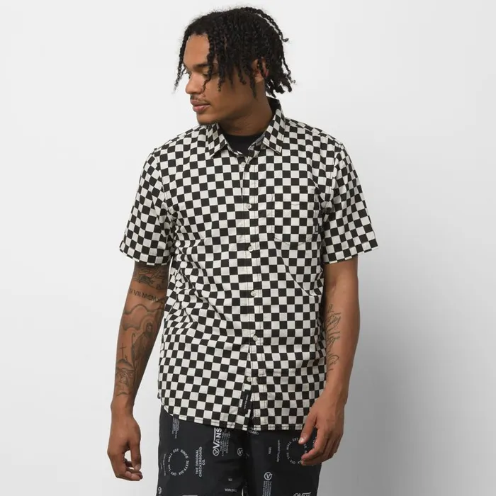 Shirts and Flannels Men Vans Cypress Checker Buttondown Shirt Blackwhitecaps Shirts and Flannels Men Vans Cypress Checker Buttondown Shirt Blackwhitecaps