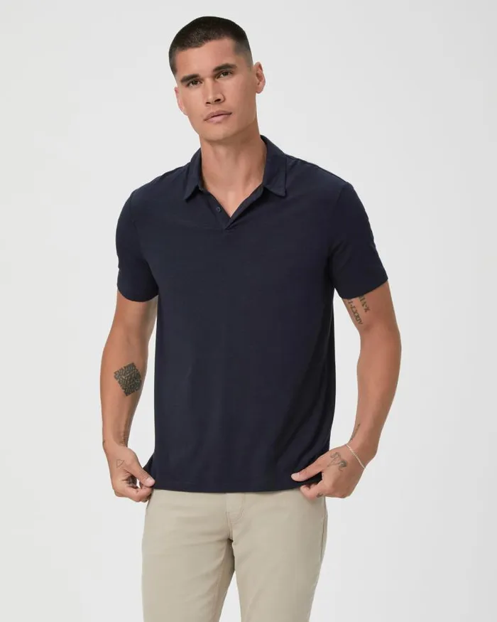 Shirts Men PAIGE Burke Polo Shirt 8211 Deep Anchor