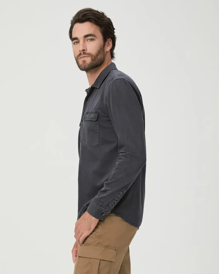 Shirts Men PAIGE Martin Shirt 8211 Vintage Dark Indigo Shirts Men PAIGE Martin Shirt 8211 Vintage Dark Indigo
