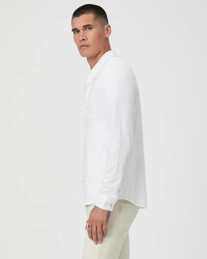 Shirts Men PAIGE Stockton Button Up 8211 Fresh White