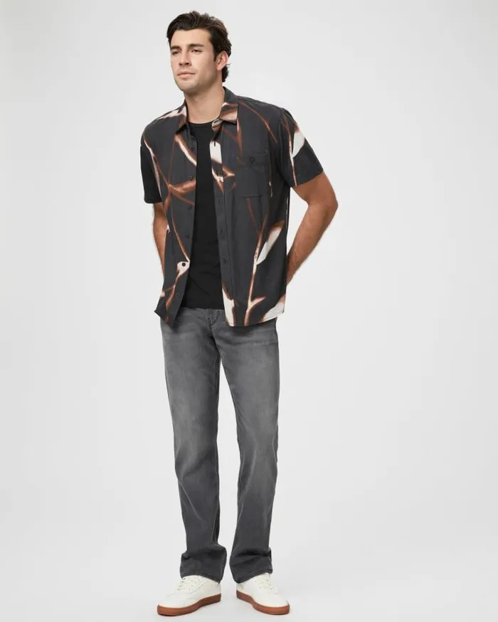 Shirts Men PAIGE Tillman Shirt 8211 Black Cinnamon Multi Shirts Men PAIGE Tillman Shirt 8211 Black Cinnamon Multi