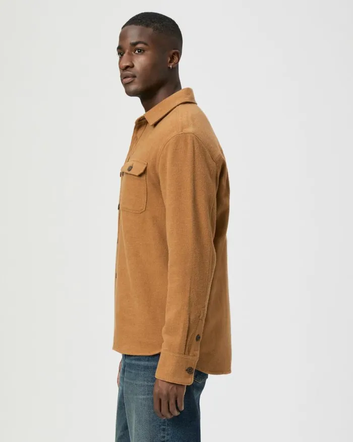 Shirts Men PAIGE Wilbur Overshirt 8211 Golden Oak