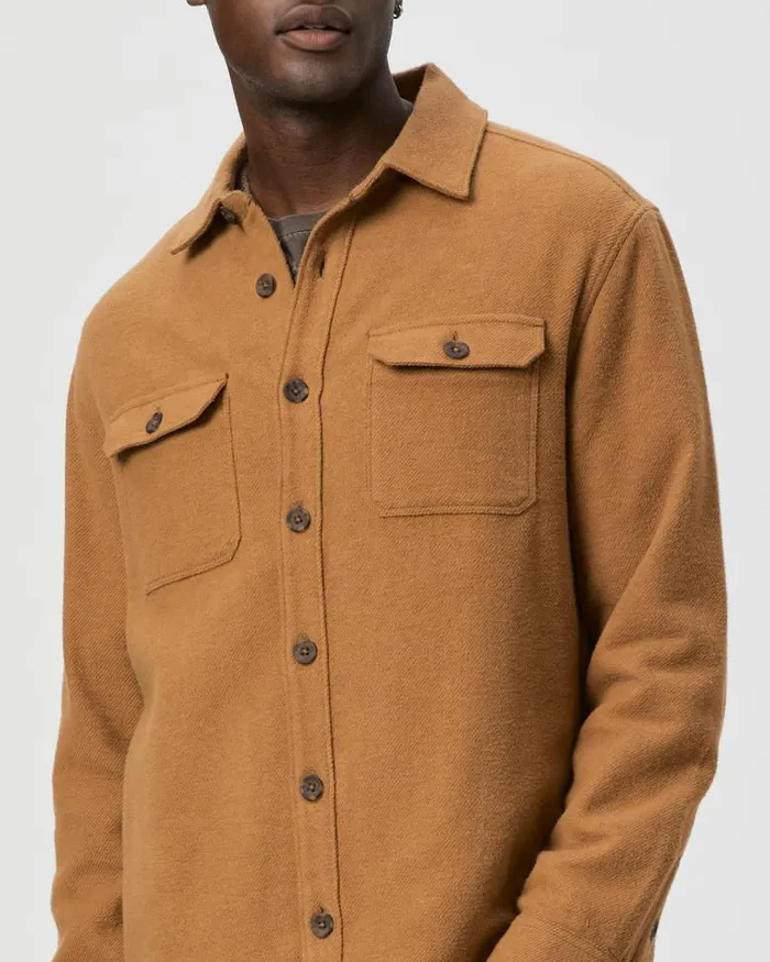 Shirts Men PAIGE Wilbur Overshirt 8211 Golden Oak