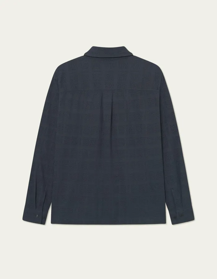 ShirtsOvershirts Men Les Deux Charlie LS Shirt 8211 Dark Navy