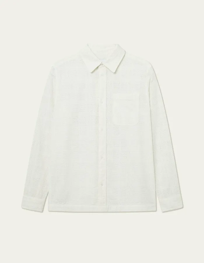 ShirtsOvershirts Men Les Deux Charlie LS Shirt 8211 Light Ivory
