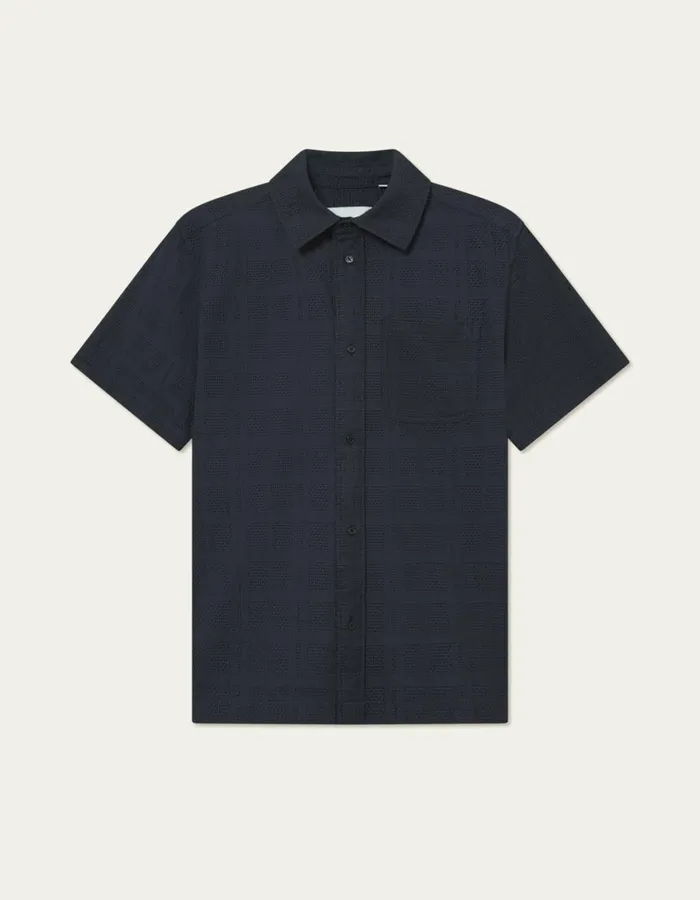ShirtsOvershirts Men Les Deux Charlie SS Shirt 8211 Dark Navy