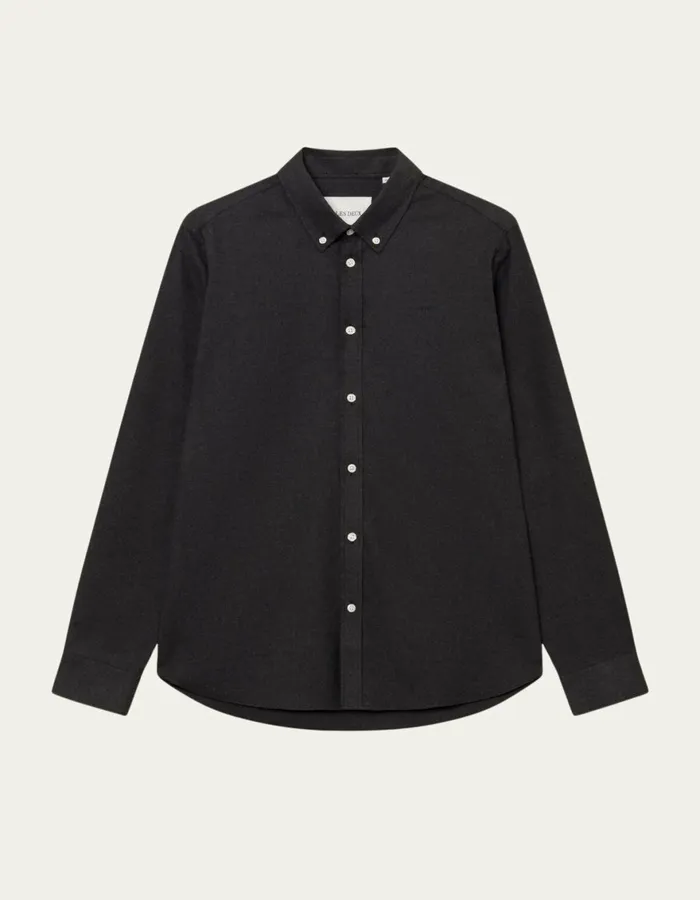 ShirtsOvershirts Men Les Deux Desert Reg Shirt 8211 Charcoal Melange