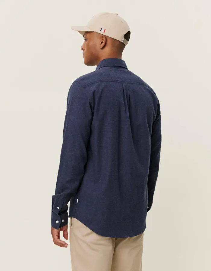 ShirtsOvershirts Men Les Deux Desert Reg Shirt 8211 Dark Navy Melange