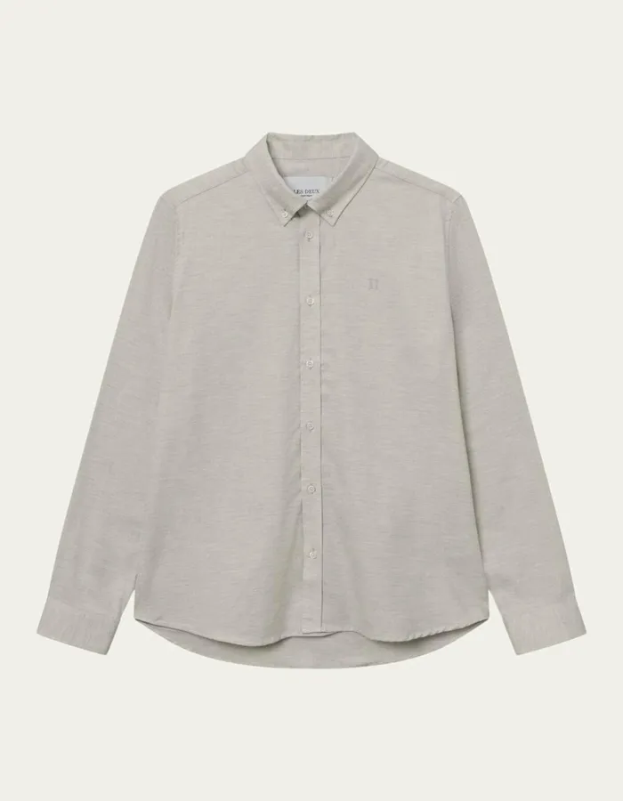ShirtsOvershirts Men Les Deux Desert Shirt 8211 Snow Melange
