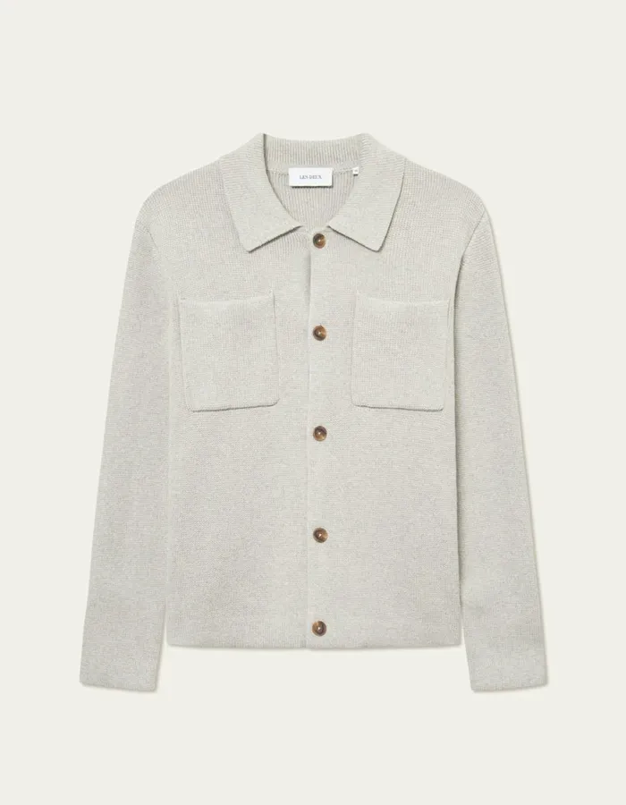 ShirtsOvershirts Men Les Deux Fischer Cotton Milano Overshirt 8211 Light Sand