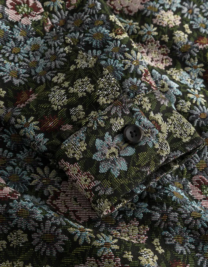 ShirtsOvershirts Men Les Deux Jaiden Jacquard Overshirt 8211 RosinChive Green